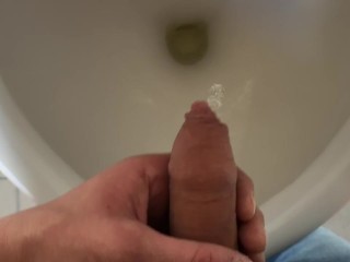 urinal + pee + boy
