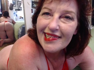 V 302 #Mature #Redhead is  #smokin and #shakin ass for you