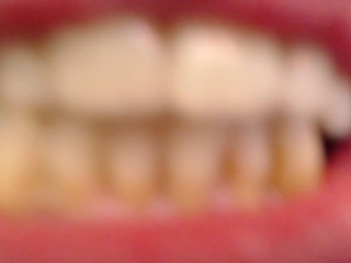 V200 Licking biting tongue