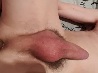 Verbal Twink Uses Toy and Moans