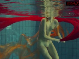 Very hot underwater show with Nastya
