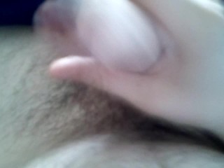 Wanking uncircumcised cock till cum