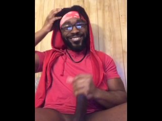 Wearing a Cock Ring & Jerking off on Snapchat w/ Cumshot!