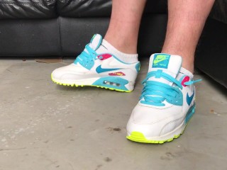Wearing NIke Air Max Trainers Uk5.5