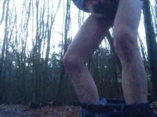 When I going outdoor I need to jerk my big dick hoping someone caught me