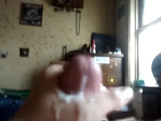 White cock cumshot