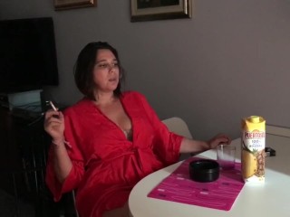 Wife  Chainsmoking in real life