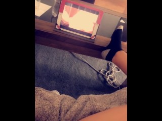 Wish someone would eat my pussy like a peach while I cum to lesbian porn..