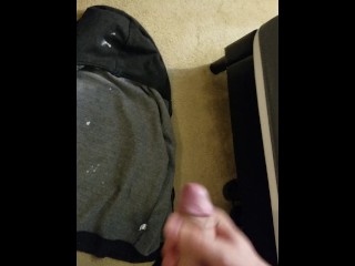 Young Dude Records His Massive Cumshot