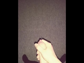 Young jerks off and comes